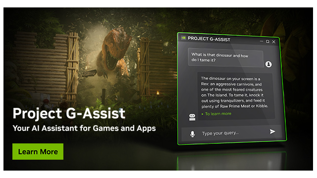 隆重推出 G-Assist 项目：展望 AI 助手如何增强游戏和应用